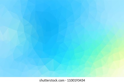 Light Blue, Green vector low poly cover. A completely new color illustration in a polygonal style. Pattern for a brand book's backdrop.