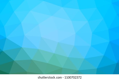Light Blue, Green vector low poly low poly. An elegant bright illustration with gradient. Brand new style for your business design.