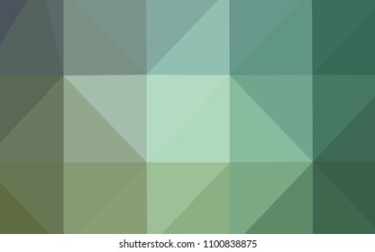 Light Blue, Green vector low poly layout. Colorful abstract illustration with gradient. The polygonal design can be used for your web site.