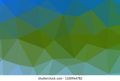 Light Blue, Green vector low poly texture. Glitter abstract illustration with an elegant triangles. A new texture for your web site.