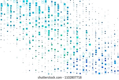 Light Blue, Green vector low poly background. A sample with a polygonal design. Illustration in polygonal style with repeating squares