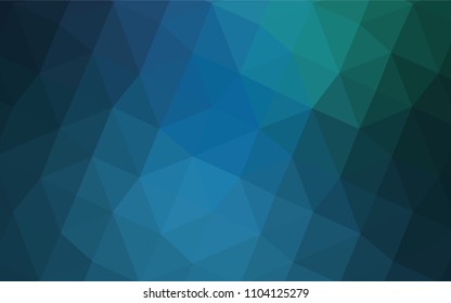 Light Blue, Green vector low poly layout. Creative geometric illustration in Origami style with gradient. A completely new design for your business.