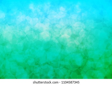 Light Blue, Green vector low poly pattern. A sample with polygonal shapes. The completely new template can be used for your brand book.