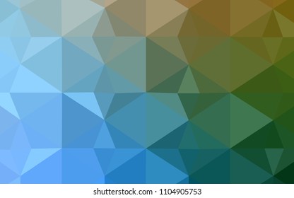 Light Blue, Green vector low poly texture. Colorful illustration in polygonal style with gradient. Brand new design for your business.