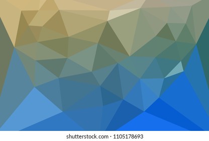 Light Blue, Green vector low poly texture with a heart in a centre. Colorful illustration with gradient. Template for cell phone's backgrounds.