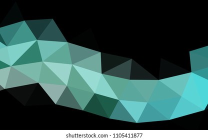 Light Blue, Green vector low poly low poly. A sample with polygonal shapes. A new texture for your design.