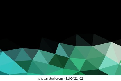 Light Blue, Green vector low poly low poly. Creative geometric illustration in Origami style with gradient. Brand new design for your business.