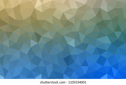 Light Blue, Green vector low poly layout. Colorful abstract illustration with triangles. Polygonal design for your web site.