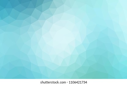Light Blue, Green vector low poly texture. Polygonal abstract illustration with gradient. New template for your brand book.