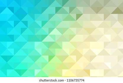 Light Blue, Green vector low poly pattern. A completely new color illustration in a vague style. The elegant pattern can be used as part of a brand book.