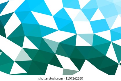 Light Blue, Green vector low poly low poly. A completely new color illustration in a vague style. Brand new style for your business design.