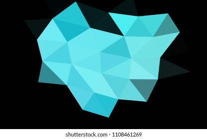 Light Blue, Green vector low poly low poly. A sample with polygonal shapes. A completely new template for your business design.