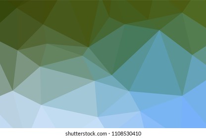 Light Blue, Green vector low poly layout. Creative geometric illustration in Origami style with gradient. Brand-new style for your business design.