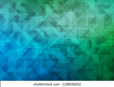 Light Blue, Green vector low poly texture. A vague abstract illustration with gradient. The completely new template can be used for your brand book.