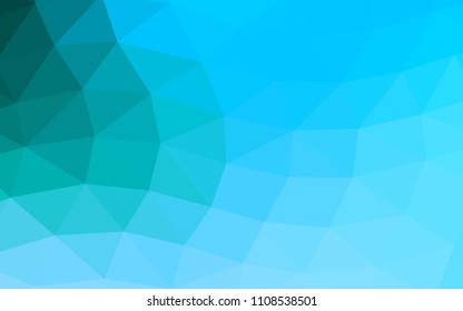 Light Blue, Green vector low poly low poly. A completely new color illustration in a vague style. The completely new template can be used for your brand book.