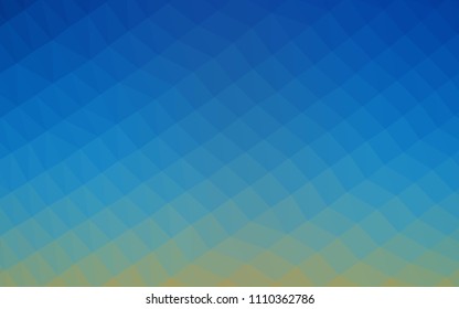 Light Blue, Green vector low poly template. Creative illustration in halftone style with gradient. The polygonal design can be used for your web site.