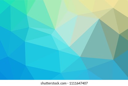 Light Blue, Green vector low poly layout. Colorful illustration in polygonal style with gradient. That new template can be used for your brand book.