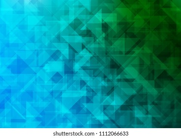 Light Blue, Green vector low poly low poly. Colorful abstract illustration with gradient. The elegant pattern can be used as part of a brand book.