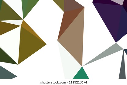 Light Blue, Green vector low poly cover. Colorful illustration in abstract style with triangles. Brand new design for your business.