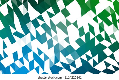 Light Blue, Green vector low poly layout. A vague abstract illustration with gradient. The completely new template can be used for your brand book.