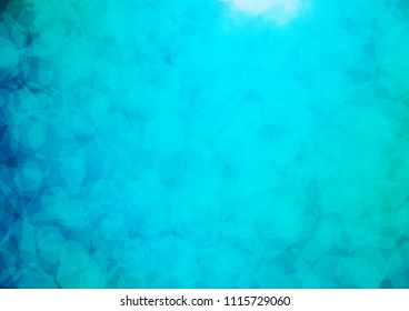Light Blue, Green vector low poly pattern. Glitter abstract illustration with an elegant design. The template can be used as a background for cell phones.