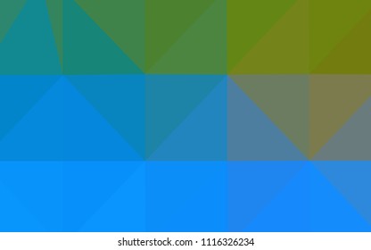 Light Blue, Green vector low poly texture. Geometric illustration in Origami style with gradient.  A completely new design for your business.