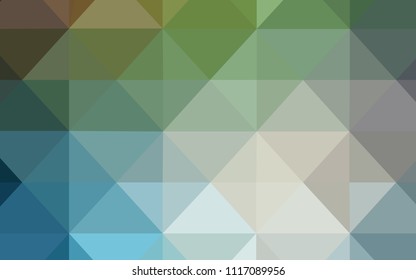 Light Blue, Green vector low poly layout. Glitter abstract illustration with an elegant triangles. A new texture for your web site.