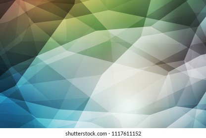 Light Blue, Green vector low poly texture. A completely new color illustration in a polygonal style. Textured pattern for your backgrounds.