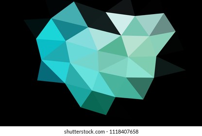 Light Blue, Green vector low poly. A sample with polygonal shapes. The completely new template can be used for your brand book.
