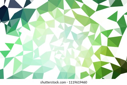 Light Blue, Green vector low poly cover. Colorful illustration in abstract style with triangles. Pattern for a brand book's backdrop.