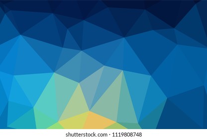 Light Blue, Green vector low poly layout. Creative geometric illustration in Origami style with gradient. Textured pattern can be used for background.