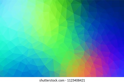 Light Blue, Green vector low poly cover. Modern abstract illustration with triangles. A completely new design for your leaflet.