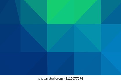Light Blue, Green vector low poly texture. Modern geometrical abstract illustration with gradient. Brand-new design for your business.