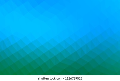 Light Blue, Green vector low poly layout. Shining colored illustration in a Brand new style. A completely new design for your business.