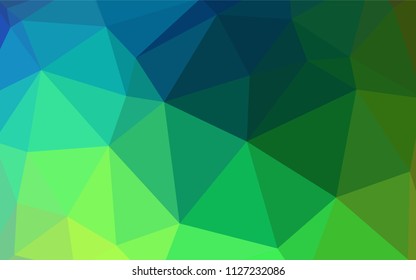 Light Blue, Green vector low poly cover. A completely new color illustration in a polygonal style. A completely new design for your leaflet.