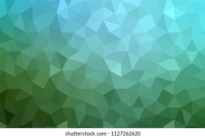 Light Blue, Green vector low poly layout. A completely new color illustration in a polygonal style. Completely new template for your banner.