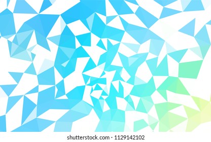 Light Blue, Green vector low poly texture. Colorful illustration in polygonal style with gradient. A new texture for your web site.