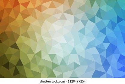 Light Blue, Green vector low poly texture. A sample with polygonal shapes. Textured pattern for your backgrounds.