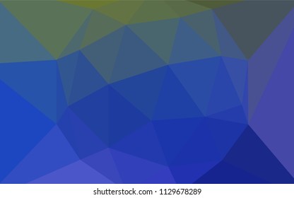 Light Blue, Green vector low poly layout. Glitter abstract illustration with an elegant triangles. Triangular pattern for your design.