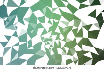 Light Blue, Green vector low poly cover. Geometric illustration in Origami style with gradient.  Template for cell phone's backgrounds.