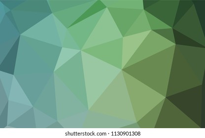 Light Blue, Green vector low poly texture. Colorful abstract illustration with triangles. Polygonal design for your web site.