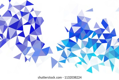 Light Blue, Green vector low poly texture. Colorful abstract illustration with triangles. A completely new design for your leaflet.