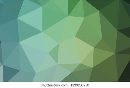 Light Blue, Green vector low poly layout. A sample with polygonal shapes. Textured pattern for your backgrounds.