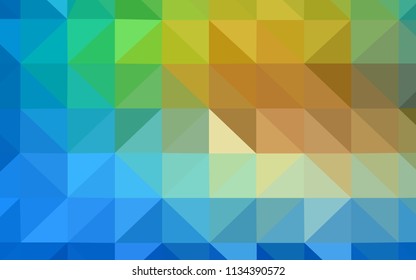 Light Blue, Green vector low poly layout. A sample with polygonal shapes. Template for cell phone's backgrounds.