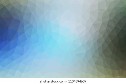 Light Blue, Green vector low poly texture. Shining colorful illustration with triangles. Pattern for a brand book's backdrop.