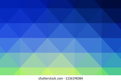 Light Blue, Green vector low poly layout. Modern abstract illustration with triangles. Triangular pattern for your business design.