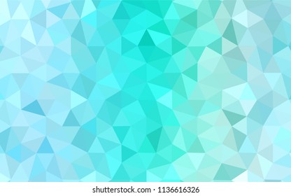 Light Blue, Green vector low poly layout. Colorful illustration in abstract style with triangles. Completely new template for your banner.