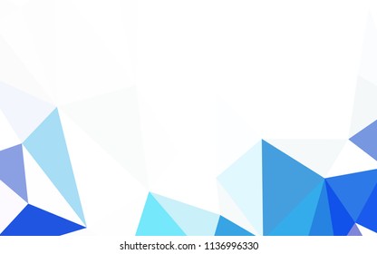 Light Blue, Green vector low poly layout. Shining colorful illustration with triangles. Completely new template for your banner.