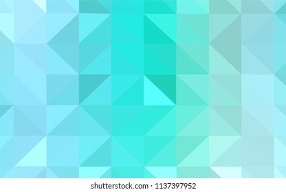 Light Blue, Green vector low poly cover. Creative geometric illustration in Origami style with gradient. Template for cell phone's backgrounds.