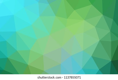 Light Blue, Green vector low poly layout. A completely new color illustration in a polygonal style. Brand new design for your business.